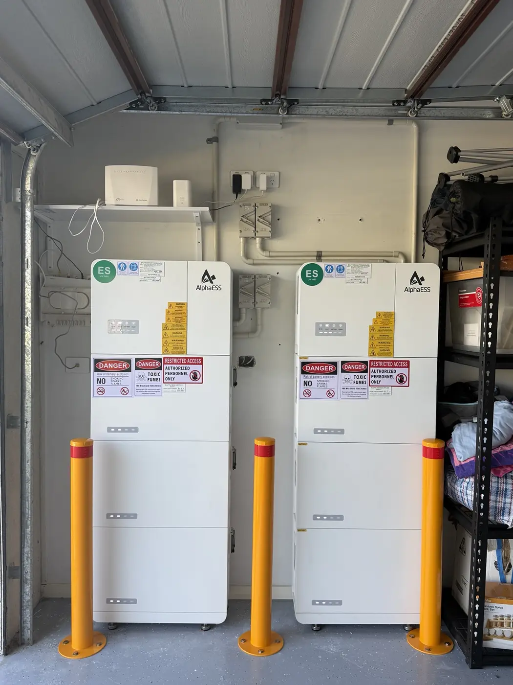 Battery storage installation by Enervia